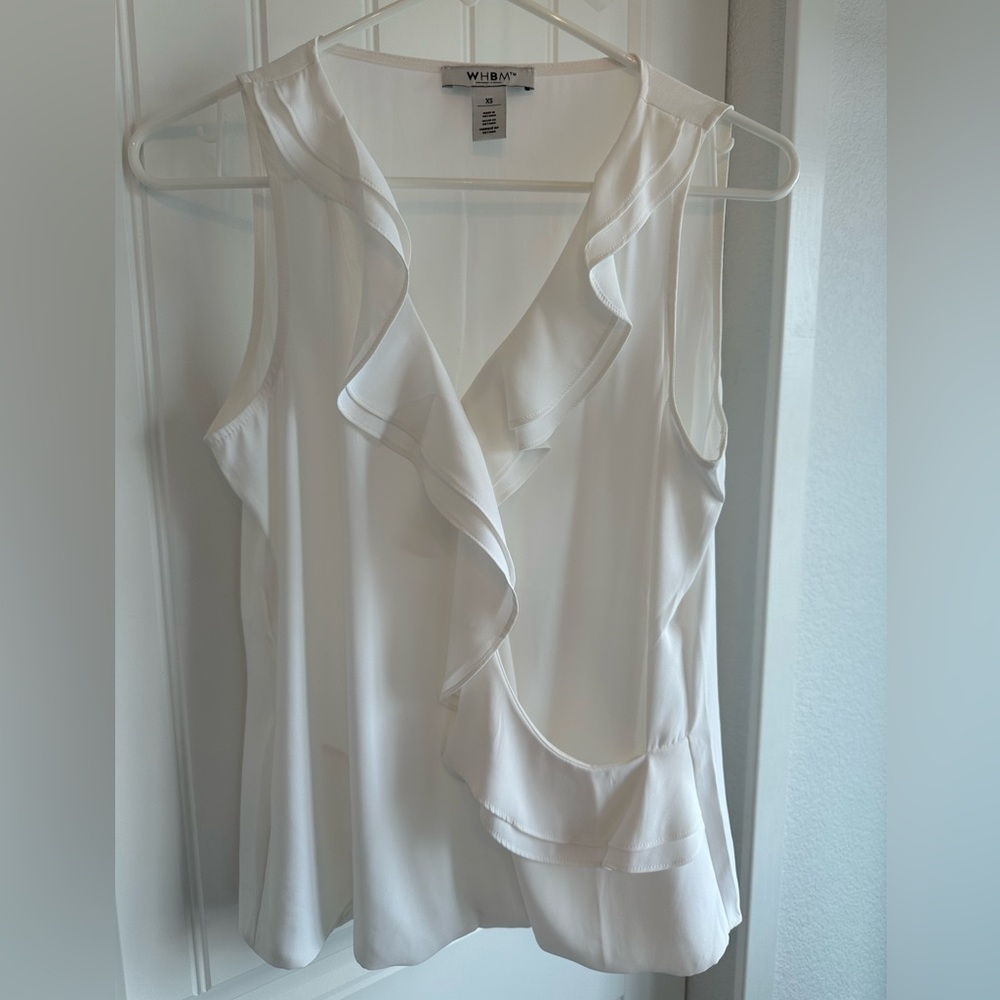 WHBM Ruffle Shell NWOT